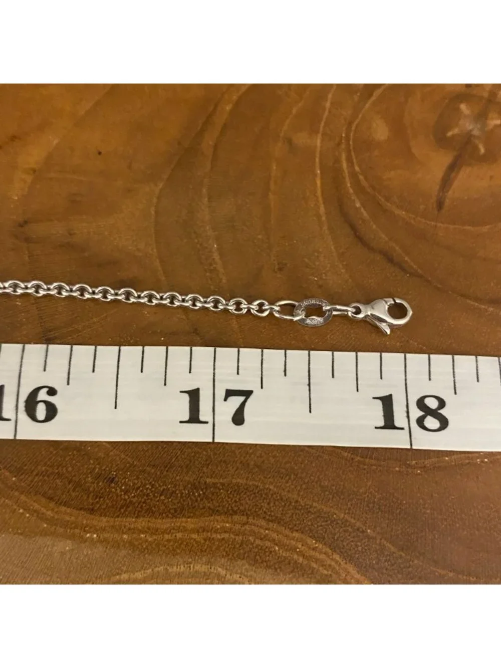 RETIRED James Avery Tulip Cross 18" Necklace, Sterling Silver - Picture 2 of 3